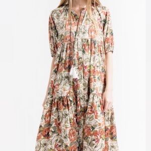 FORE Floral Maxi Dress size Large